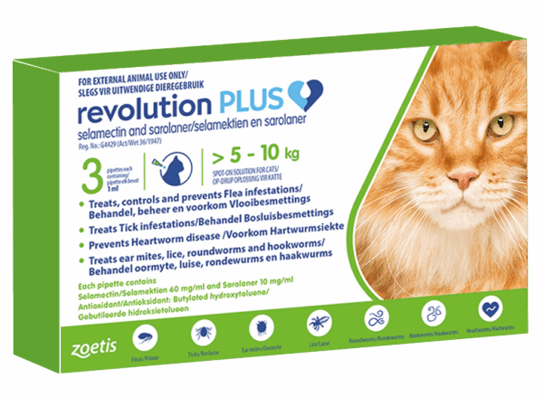 Revolution Plus 1.0ml x 3 tubes - 5kg -10kg