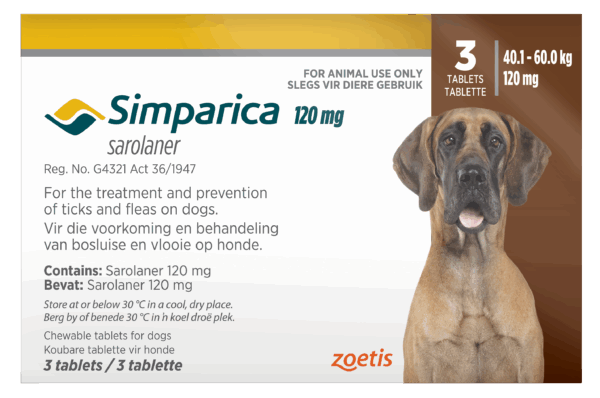 Simparica tab 120mg x 3 - 40.1KG - 60.0KG